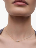 PDPAOLA cubic zirconia chain necklace gold multi 60cm, UK version