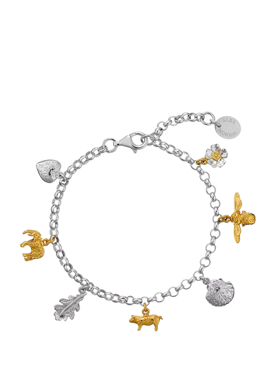 John Lewis Alex Monroe Mixed Charm Bracelet Mixed Metal- Buy online at McGrocer