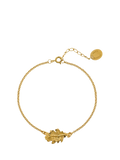 Alex Monroe oak leaf chain bracelet yellow gold - British product