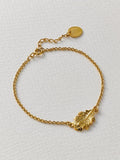 Alex Monroe oak leaf chain bracelet yellow gold - British product