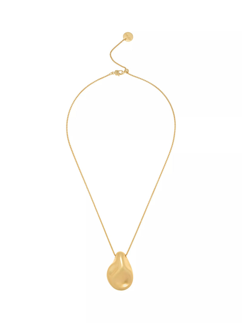 Reiss gold pendant necklace with adjustable chain (British brand)