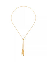 John Lewis Reiss Tova Tumbled Lariat Necklace, Gold- Buy online at McGrocer