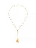 Reiss Tova Tumbled Lariat Necklace in gold, UK version