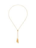 Reiss Tova Tumbled Lariat Necklace in gold, UK version