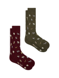 Paul Smith dog print socks pack of 2 (British brand)