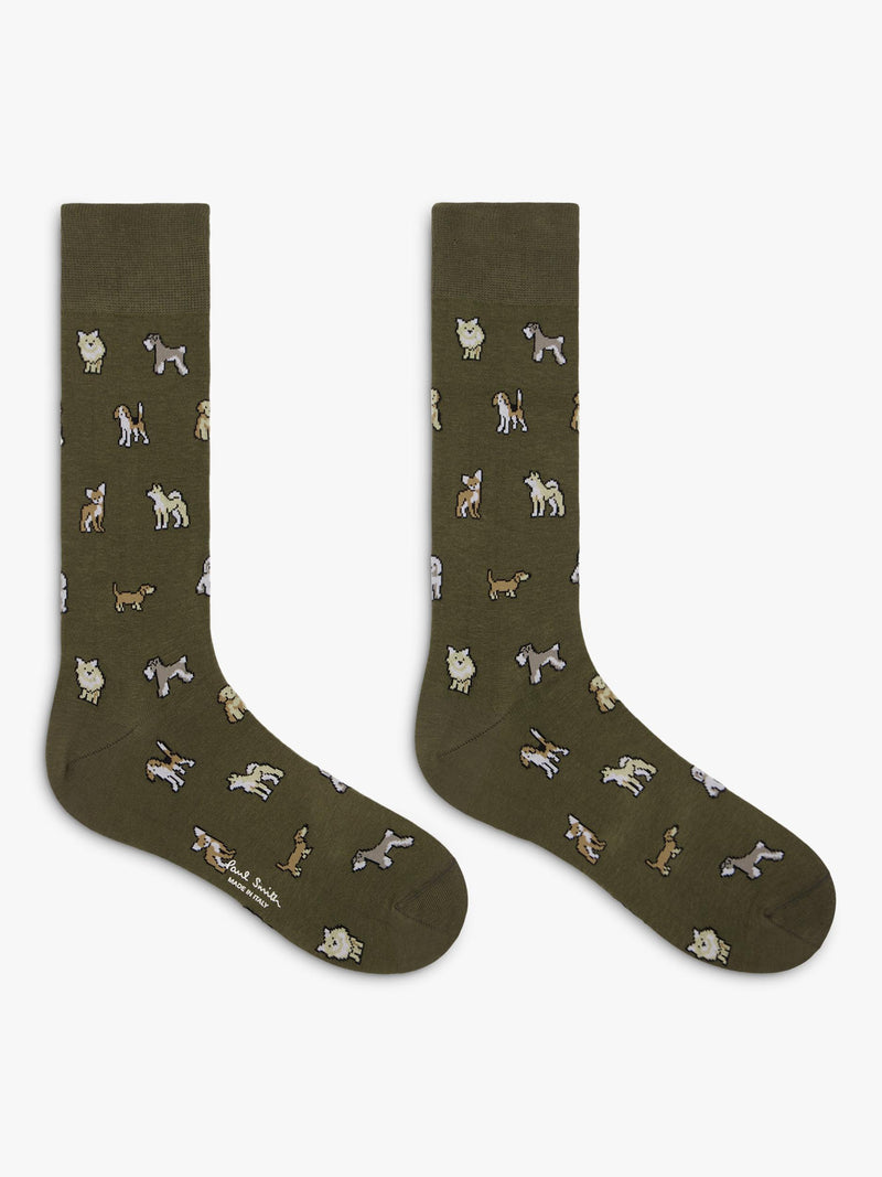 Paul Smith dog print socks pack of 2 (British brand)