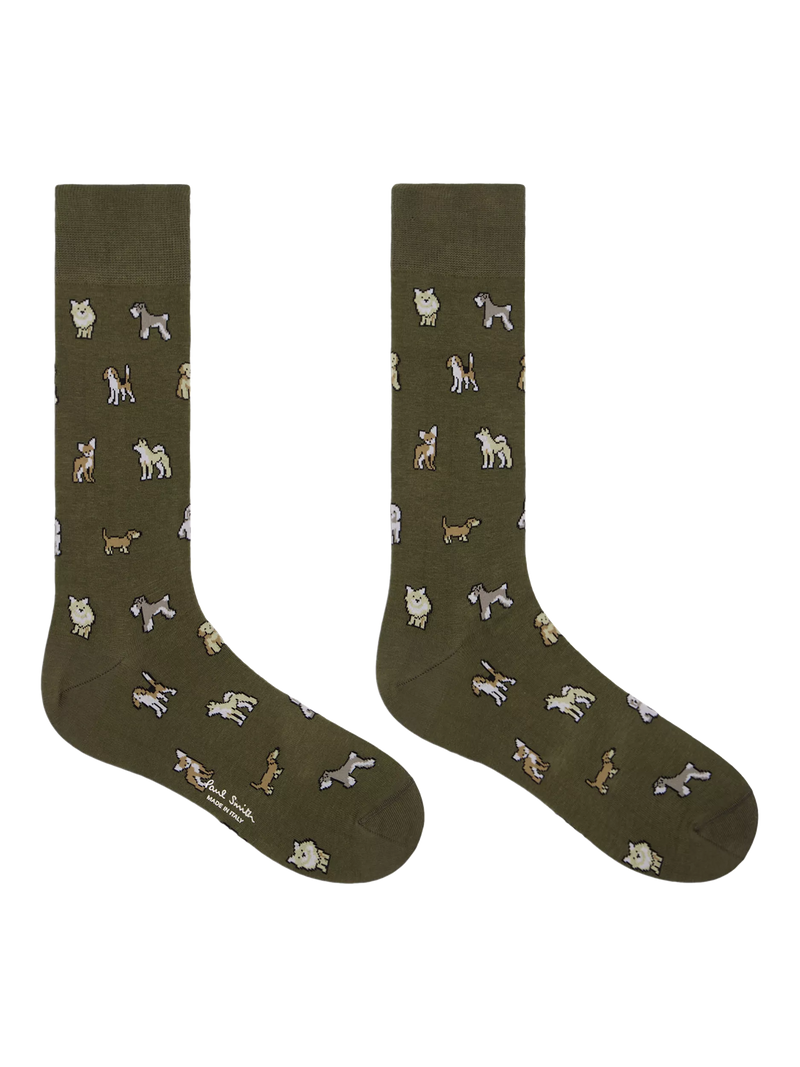 Paul Smith dog print socks pack of 2 (British brand)