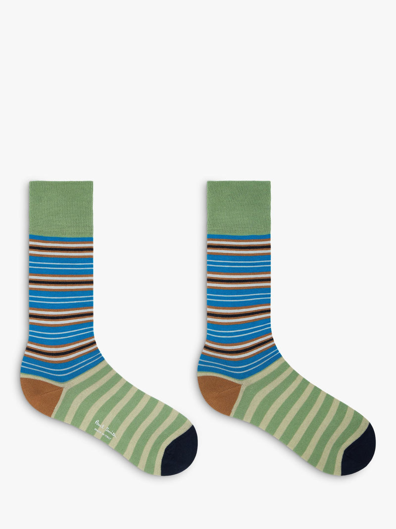 Paul Smith striped cotton blend socks pack of 2, UK version