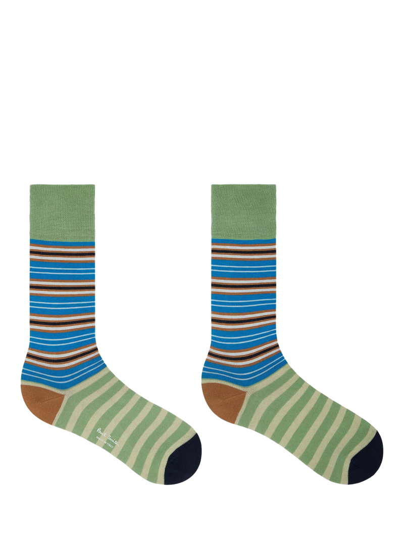 Paul Smith striped cotton blend socks pack of 2, UK version