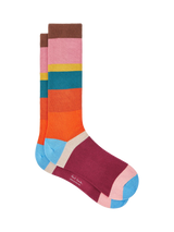 John Lewis Paul Smith Stripe Cotton Blend Crew Socks, Multi- Buy online at McGrocer