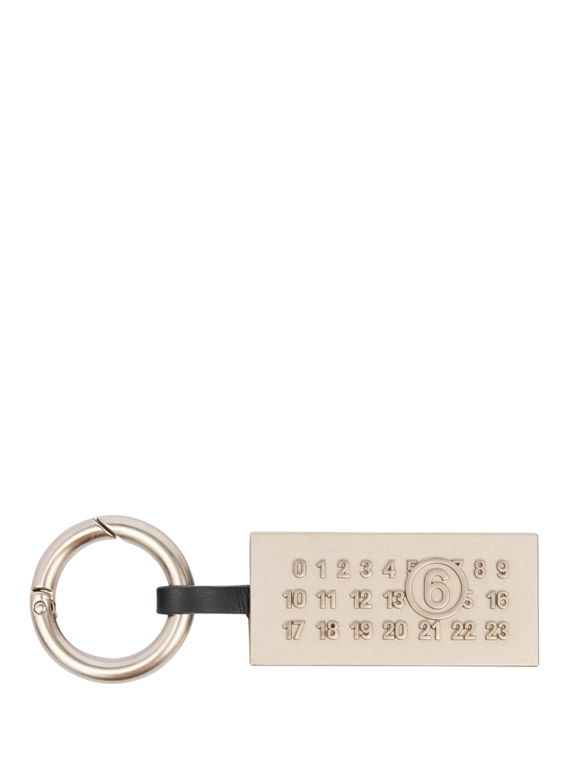 MM6 Maison Margiela numeric keyring black, UK version