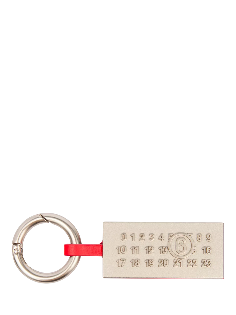 MM6 Maison Margiela numeric keyring in papaya - British product