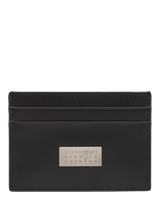 John Lewis MM6 Maison Margiela Leather Compact Card Holder, Black- Buy online at McGrocer