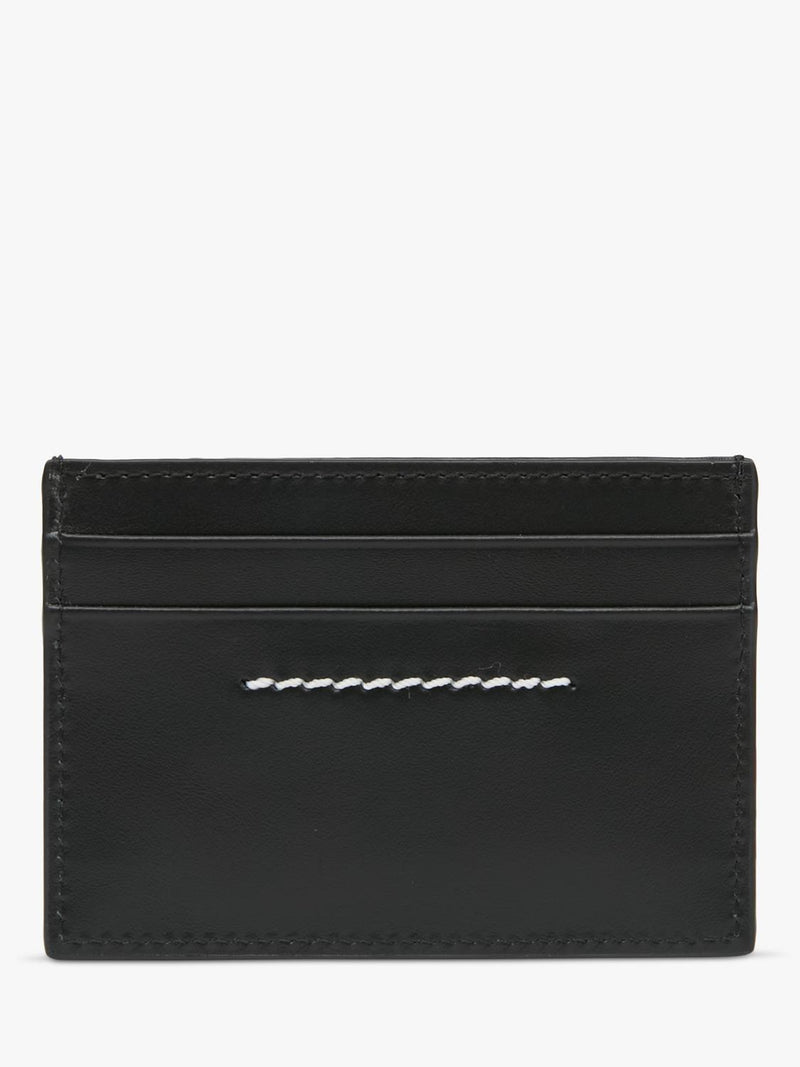 MM6 Maison Margiela black leather compact card holder, UK version