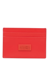 John Lewis MM6 Maison Margiela Leather Compact Card Holder, Papaya- Buy online at McGrocer