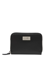 John Lewis MM6 Maison Margiela Leather Zip Around Wallet, Black- Buy online at McGrocer