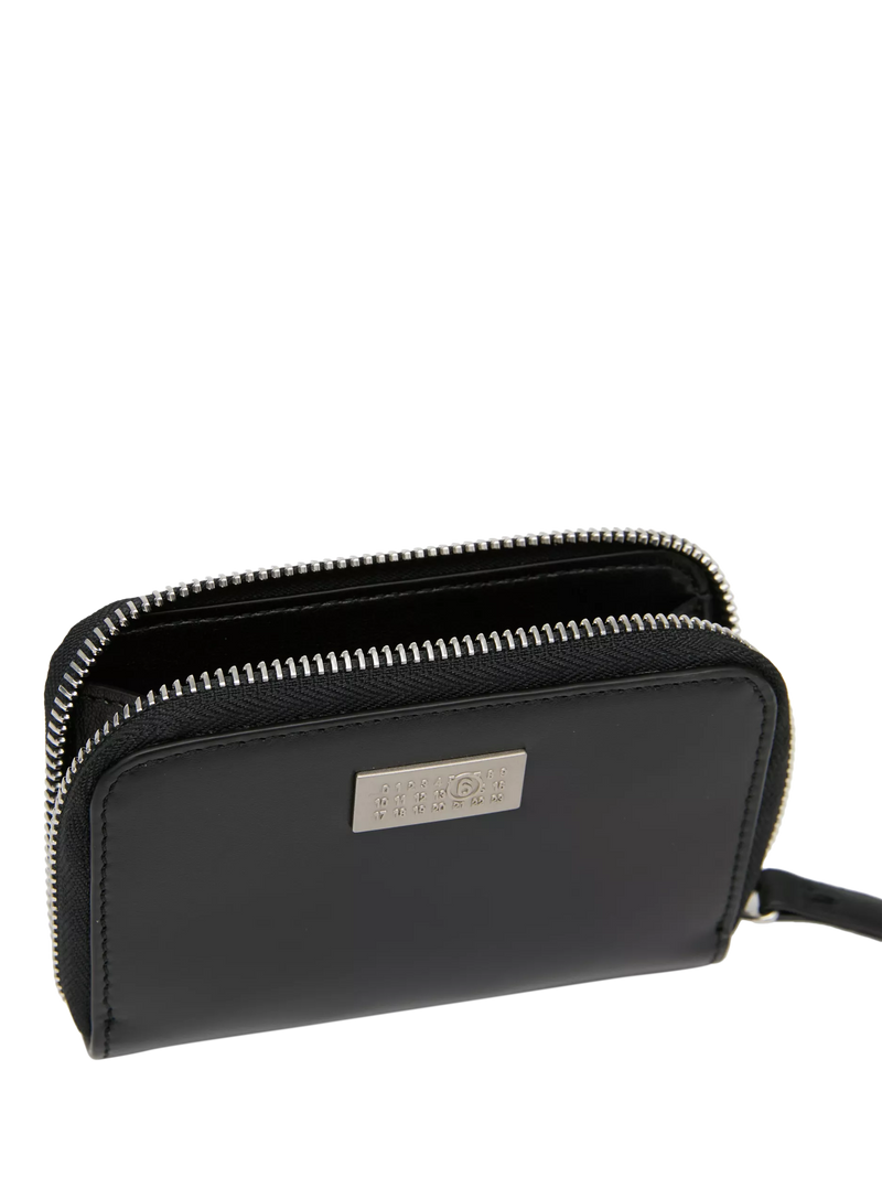 MM6 Maison Margiela leather zip wallet black, UK version