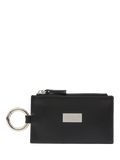 MM6 Maison Margiela black leather zip wallet, imported from the UK