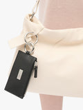 MM6 Maison Margiela black leather zip wallet, imported from the UK