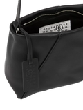 MM6 Maison Margiela black folded leather shoulder bag - British product