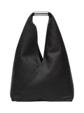 MM6 Maison Margiela black leather shoulder bag with Japanese design - British product