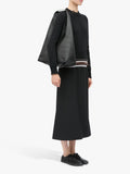 MM6 Maison Margiela black leather shoulder bag with Japanese design - British product