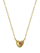 John Lewis Ottoman Hands Marina Cubic Zirconia Heart Pendant Necklace, Gold- Buy online at McGrocer