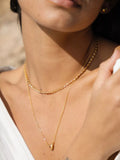 Ottoman Hands cubic zirconia heart pendant necklace 43cm, imported from the UK