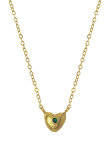 John Lewis Ottoman Hands Marina Cubic Zirconia Heart Pendant Necklace, Gold, 43cm- Buy online at McGrocer