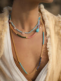 Ottoman Hands Felice beaded necklace 50cm, imported from the UK