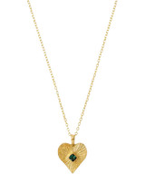 John Lewis Ottoman Hands Textured Heart Gold Pendant Necklace 50cm- Buy online at McGrocer