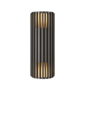 Nordlux Aludra ribbed outdoor wall light anthracite 33.7cm, UK version
