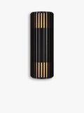 Nordlux Aludra ribbed outdoor wall light black - British product