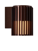 John Lewis Nordlux Aludra Ribbed Outdoor Wall Light, Brown- Buy online at McGrocer