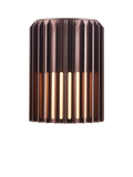 Nordlux Aludra ribbed outdoor wall light brown, (British brand)