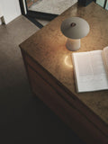 Nordlux Ara To-Go portable rechargeable outdoor table lamp sand, imported from the UK