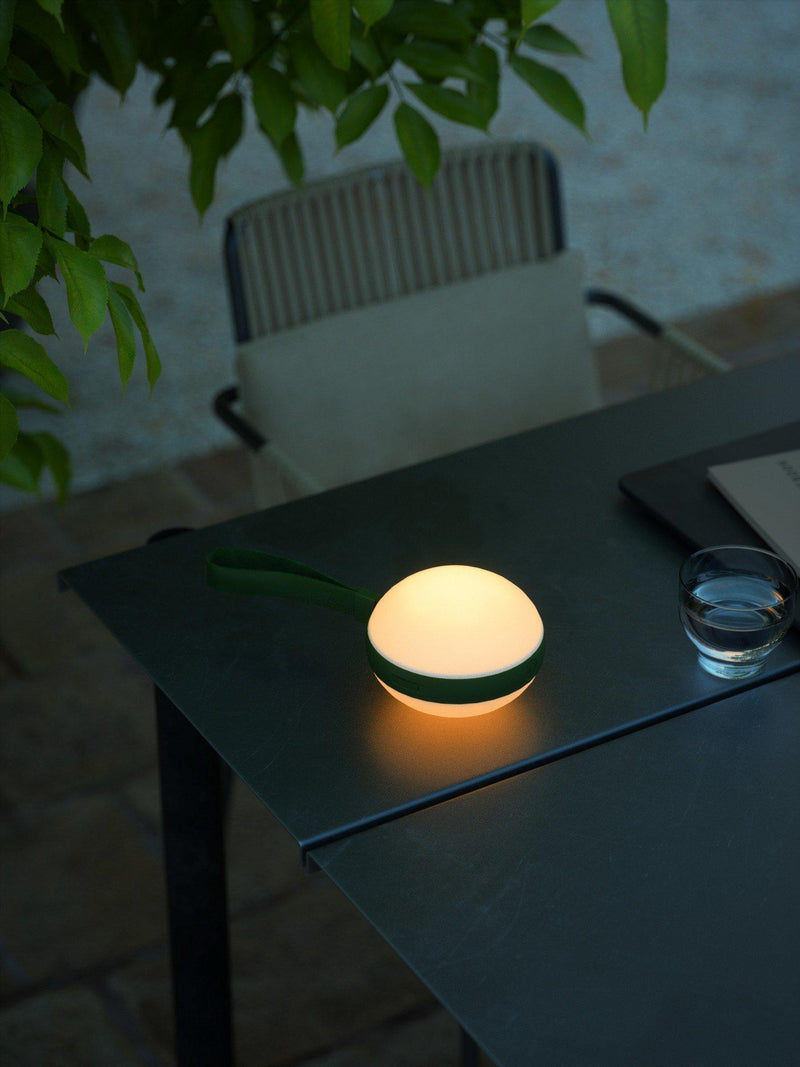 Nordlux portable rechargeable table lamp green 26cm, imported from the UK