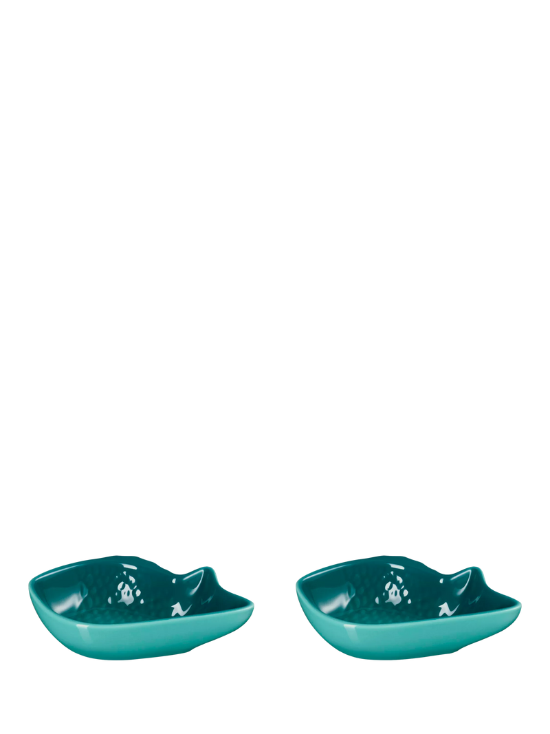 Le Creuset stoneware snapper fish dish set of 2 12cm (British brand)