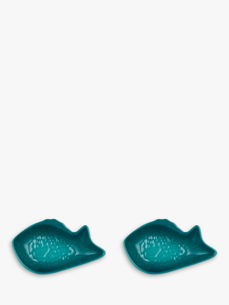 Le Creuset stoneware snapper fish dish set of 2 12cm (British brand)