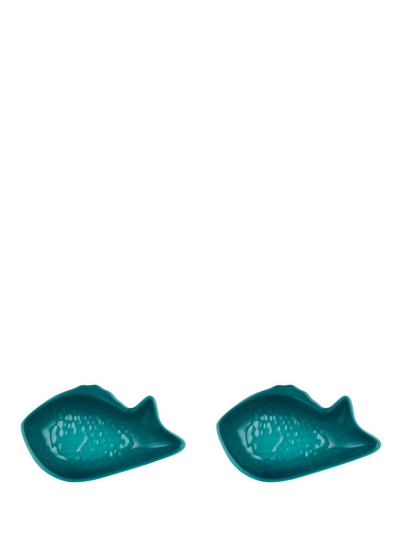 Le Creuset stoneware snapper fish dish set of 2 12cm (British brand)
