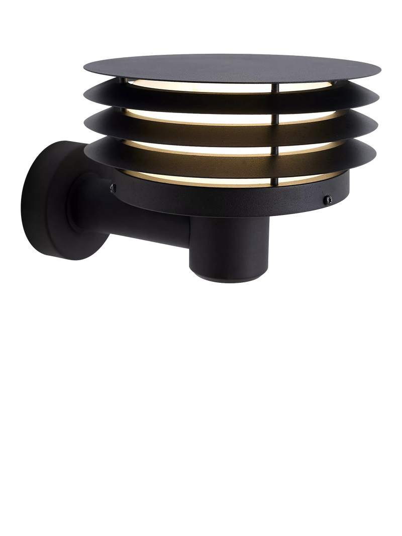 Nordlux Cirella black outdoor wall light 31.5cm (British brand)