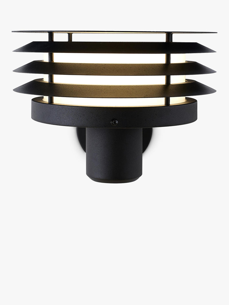 Nordlux Cirella black outdoor wall light 31.5cm (British brand)