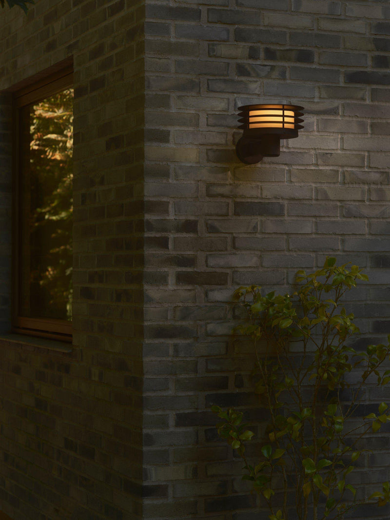 Nordlux Cirella black outdoor wall light 31.5cm (British brand)