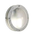 Nordlux Malte round outdoor wall light galvanised steel, imported from the UK
