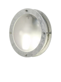 Nordlux Malte round outdoor wall light galvanised steel, imported from the UK