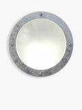 Nordlux Malte round outdoor wall light galvanised steel, imported from the UK