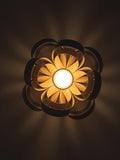 Tom Raffield Skipper semi flush ceiling light oak 46cm (British brand)