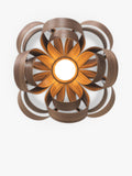 Tom Raffield Skipper ceiling light 46cm walnut, imported from the UK