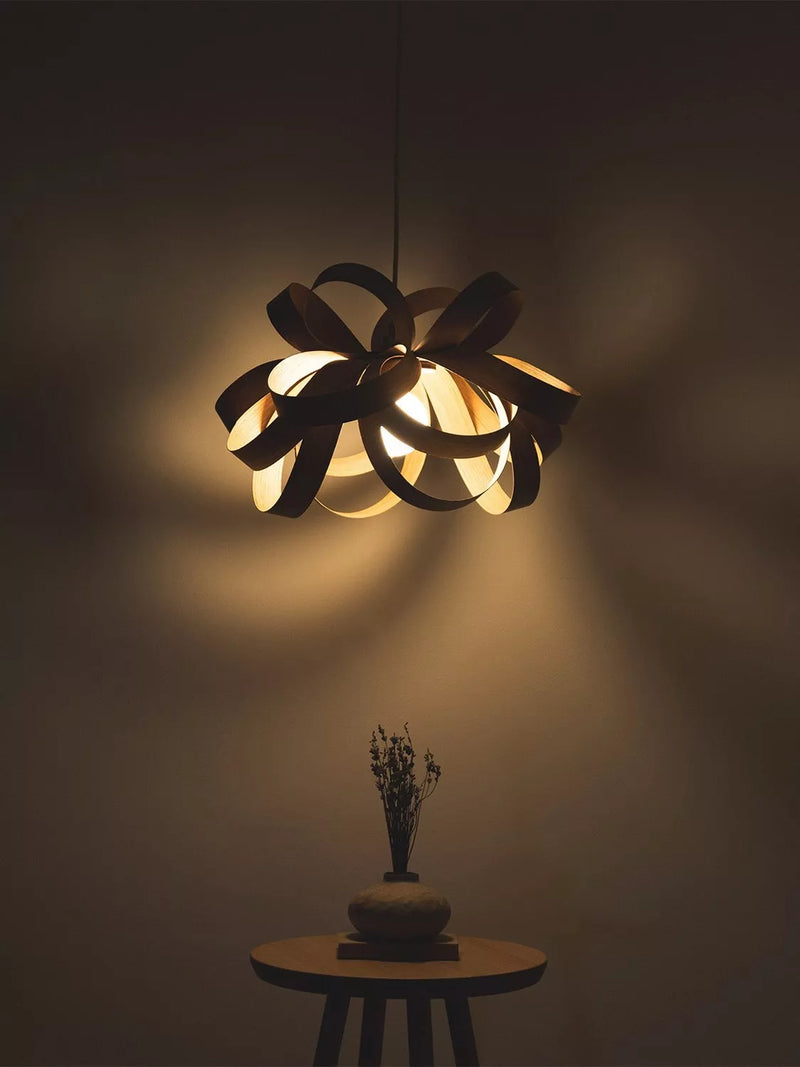 Tom Raffield Skipper pendant ceiling light 46cm oak (British brand)