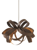 Tom Raffield Skipper small pendant ceiling light Dia.46cm walnut (British brand)